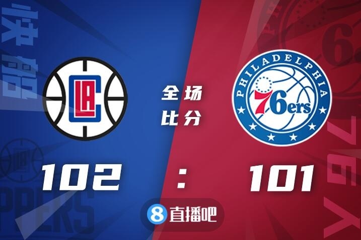 🏀雷吉19+9 恩比德40+13+6 快船客场24分大逆转76人
